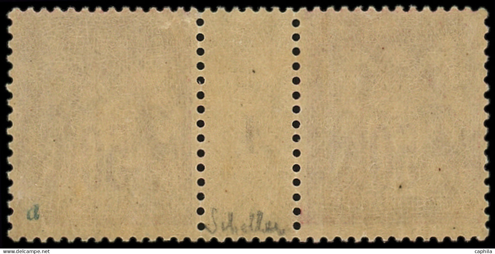 * FRANCE - Poste - 98, Paire Millésime 1, Signée Scheller (1 Ex + Mill **): 50c. Rose - 1876-1898 Sage (Type II)