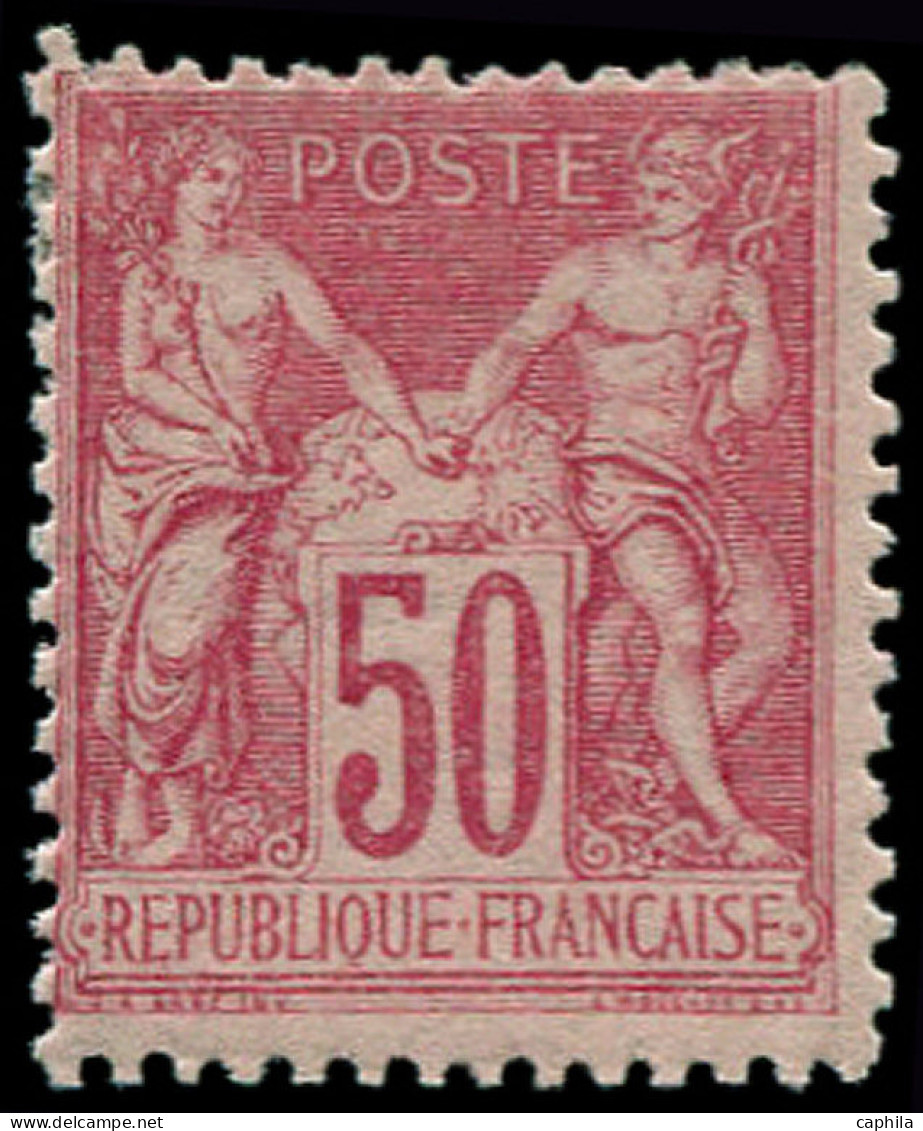 ** FRANCE - Poste - 104, Luxe, N Sous B: 50c. Rose - 1898-1900 Sage (Type III)