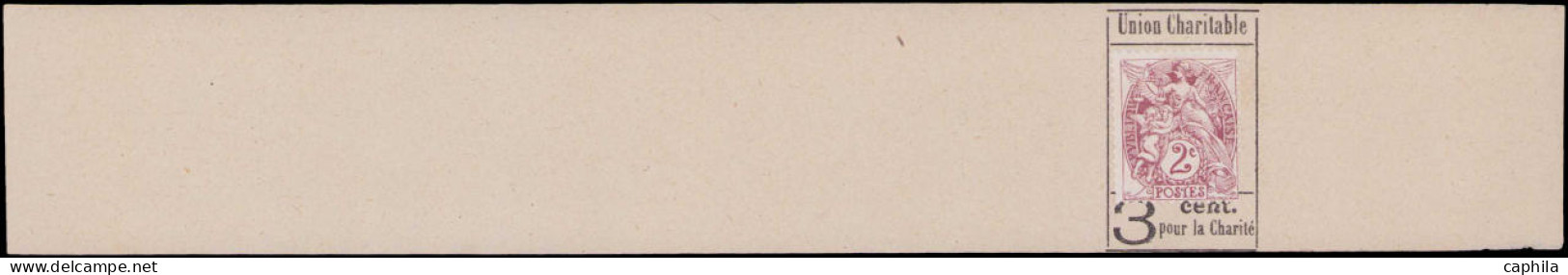 N FRANCE - Poste - 108, Sur Bande Journal Neuve, Pré-imprimé Formant Un Simili Entier Porte-timbre "Union Charitable + 3 - Unused Stamps