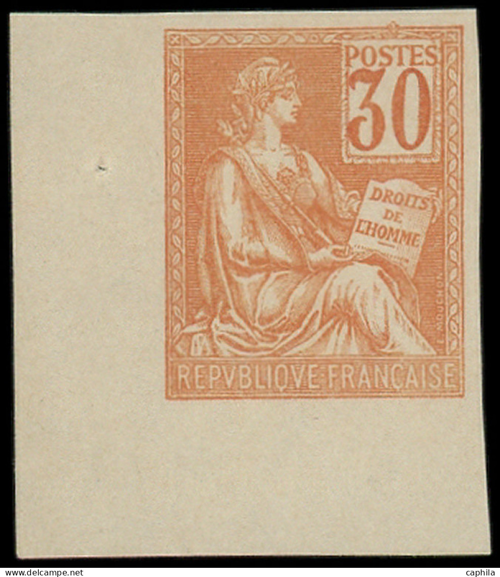 ** FRANCE - Poste - 115, Essai De Couleur, Non Dentelé En Orange: 30c. Mouchon (Spink) - Neufs