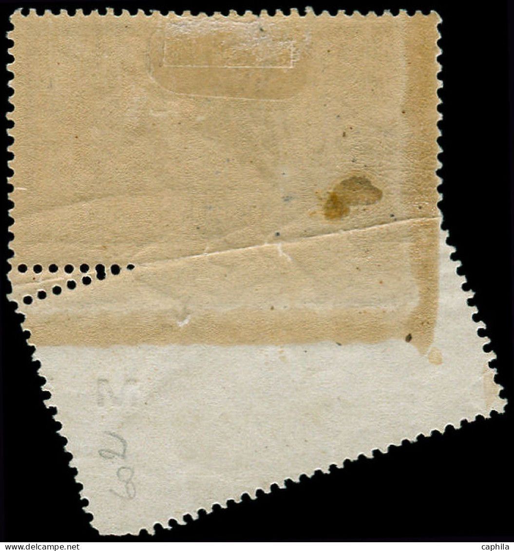 * FRANCE - Poste - 120, Piquage Oblique, Pratiquement Non Dentelé En Bas, Bdf, (tache D'huile): 50c. Merson (Spink) - Unused Stamps