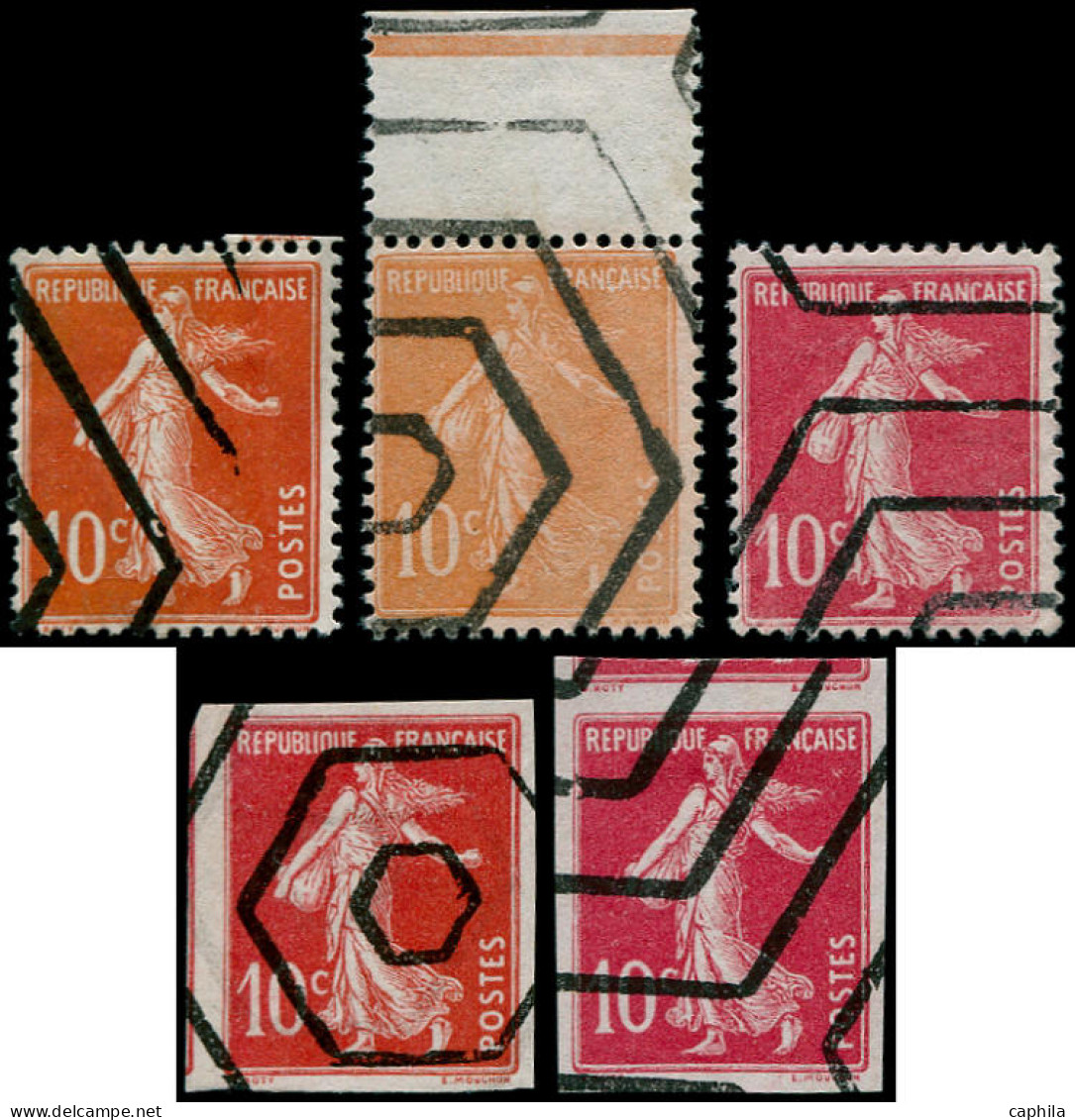 (*) FRANCE - Poste - 138, Série De 5 Timbres Dentelés Ou Non Dentelés, Couleurs Diverses, Para Oblitérés Hexagones - Neufs