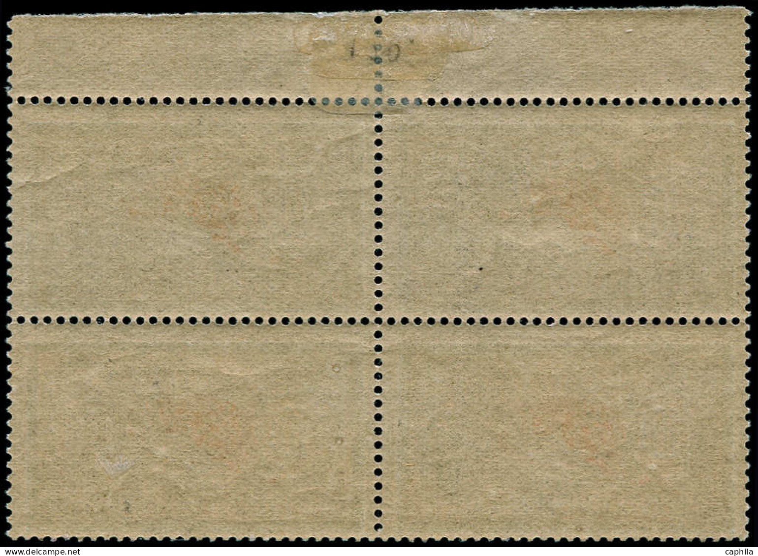 ** FRANCE - Poste - 207, Bloc De 4, Bdf (2 Ex. *): 10f. Merson Vert - Unused Stamps