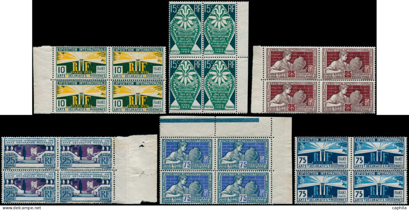 ** FRANCE - Poste - 210/15, Blocs De 4 (la Plupart Bdf): Arts Décoratifs - Unused Stamps