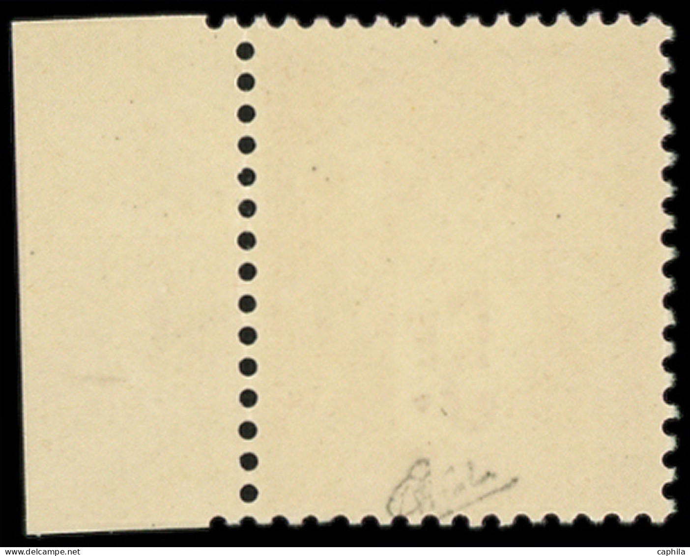** FRANCE - Poste - 216b, Cartouche Cassé, Signé Calves, Bdf: 5f. Carmin - Unused Stamps
