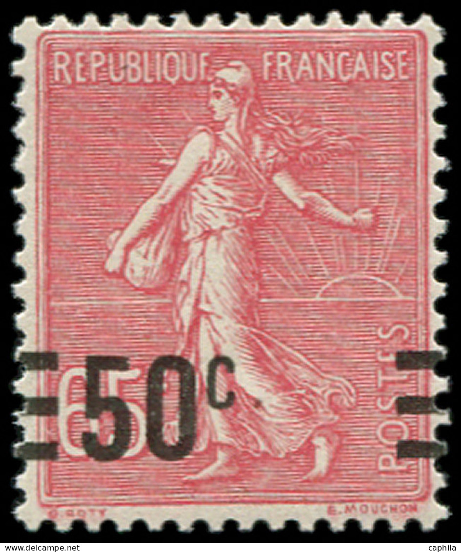 ** FRANCE - Poste - 224c, Valeur Sur Valeur: 50c. S. 65c. Rose - Unused Stamps