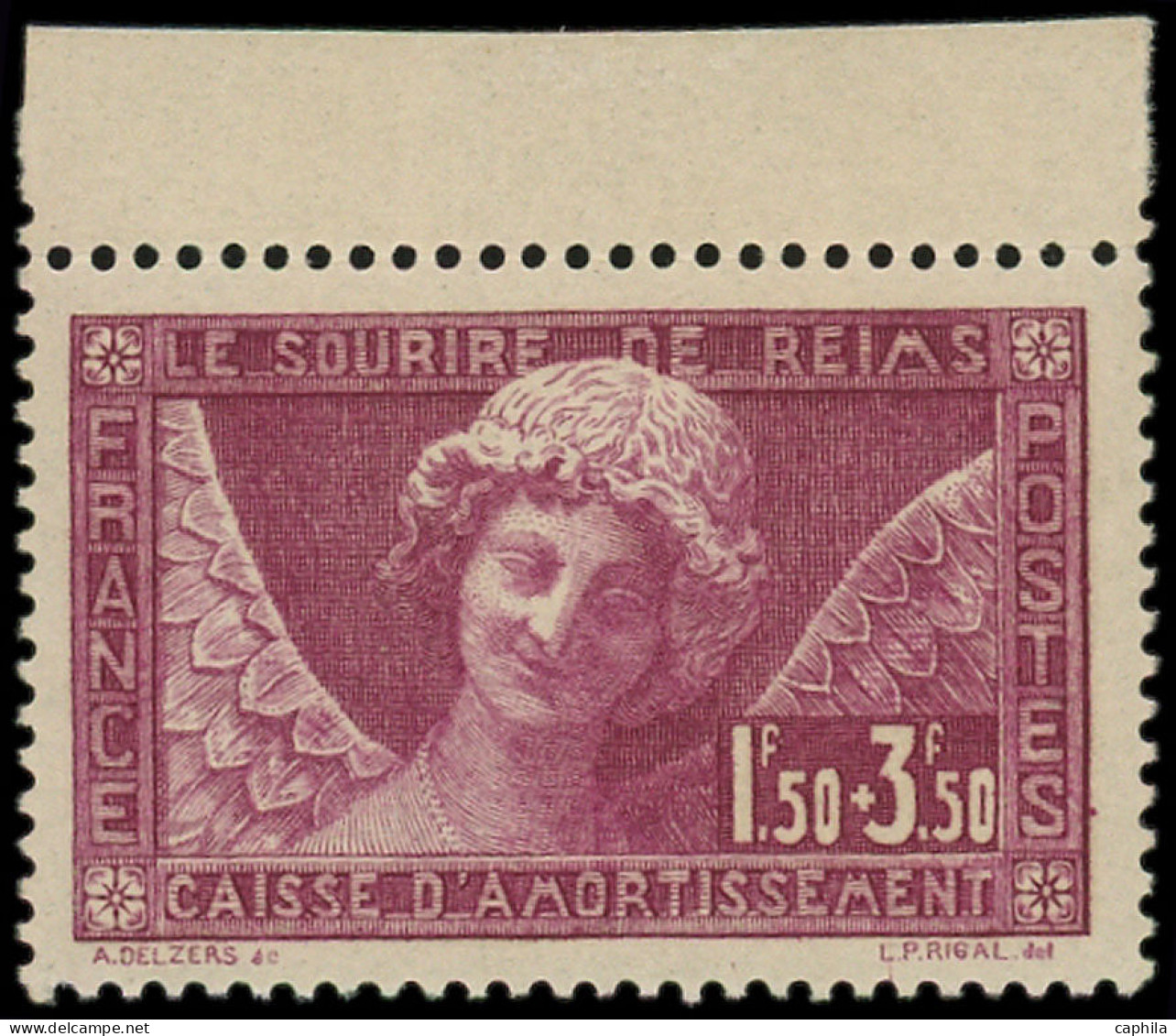 ** FRANCE - Poste - 256, Bord De Feuille: Sourire De Reims - Neufs