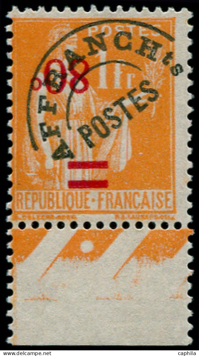 ** FRANCE - Préoblitérés - 74a, Surcharge "80c" Renversée, Signé - 1893-1947