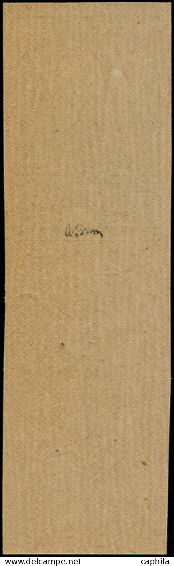 ** COLONIES GENERALES - Poste - 65, Non Dentelé Sur Papier Crème Gommé, Signé Brun: Résistance - Altri & Non Classificati
