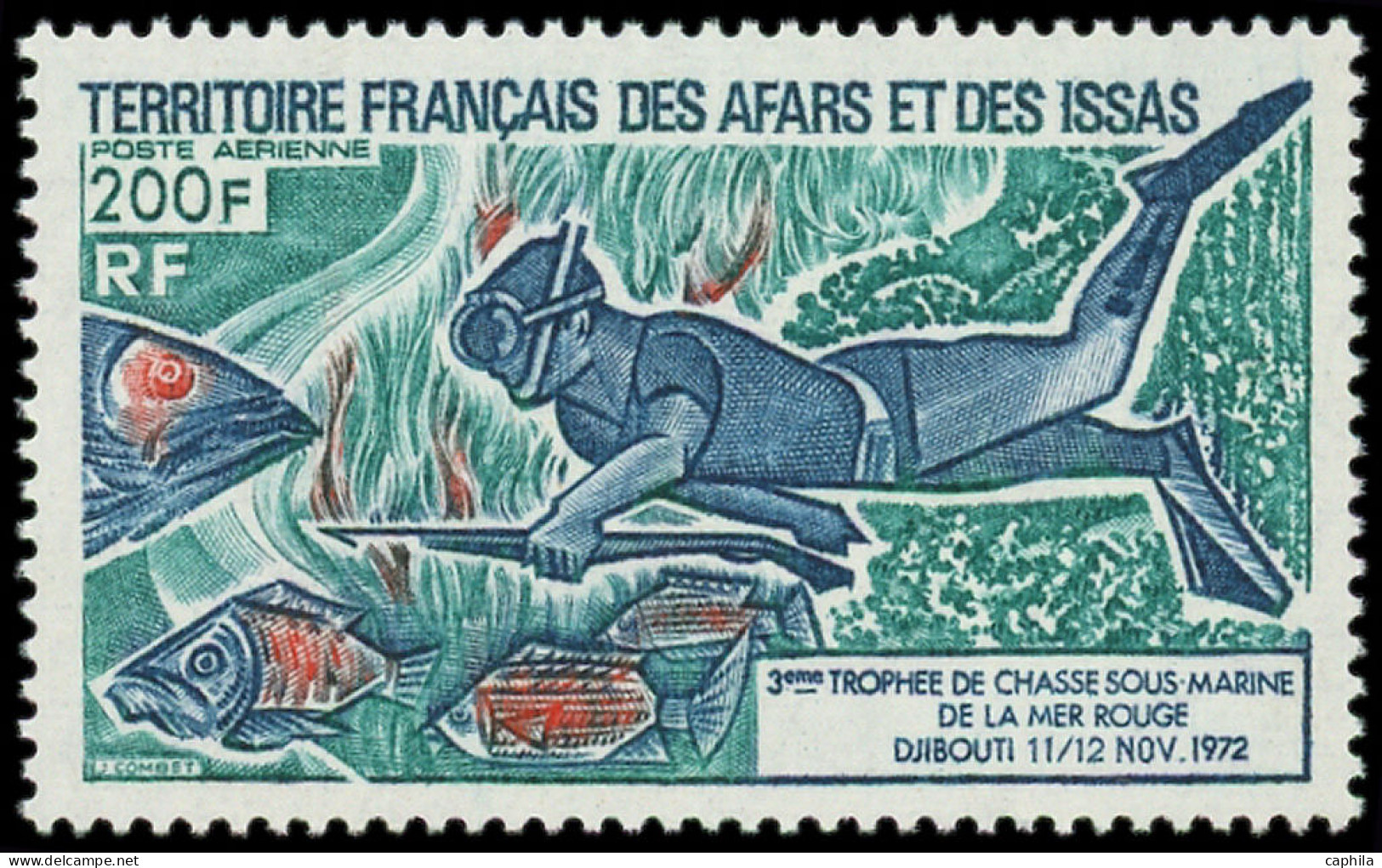 ** AFARS ET ISSAS - Poste Aérienne - 99b, Sans La Barre: Chasse Sous-marine - Autres