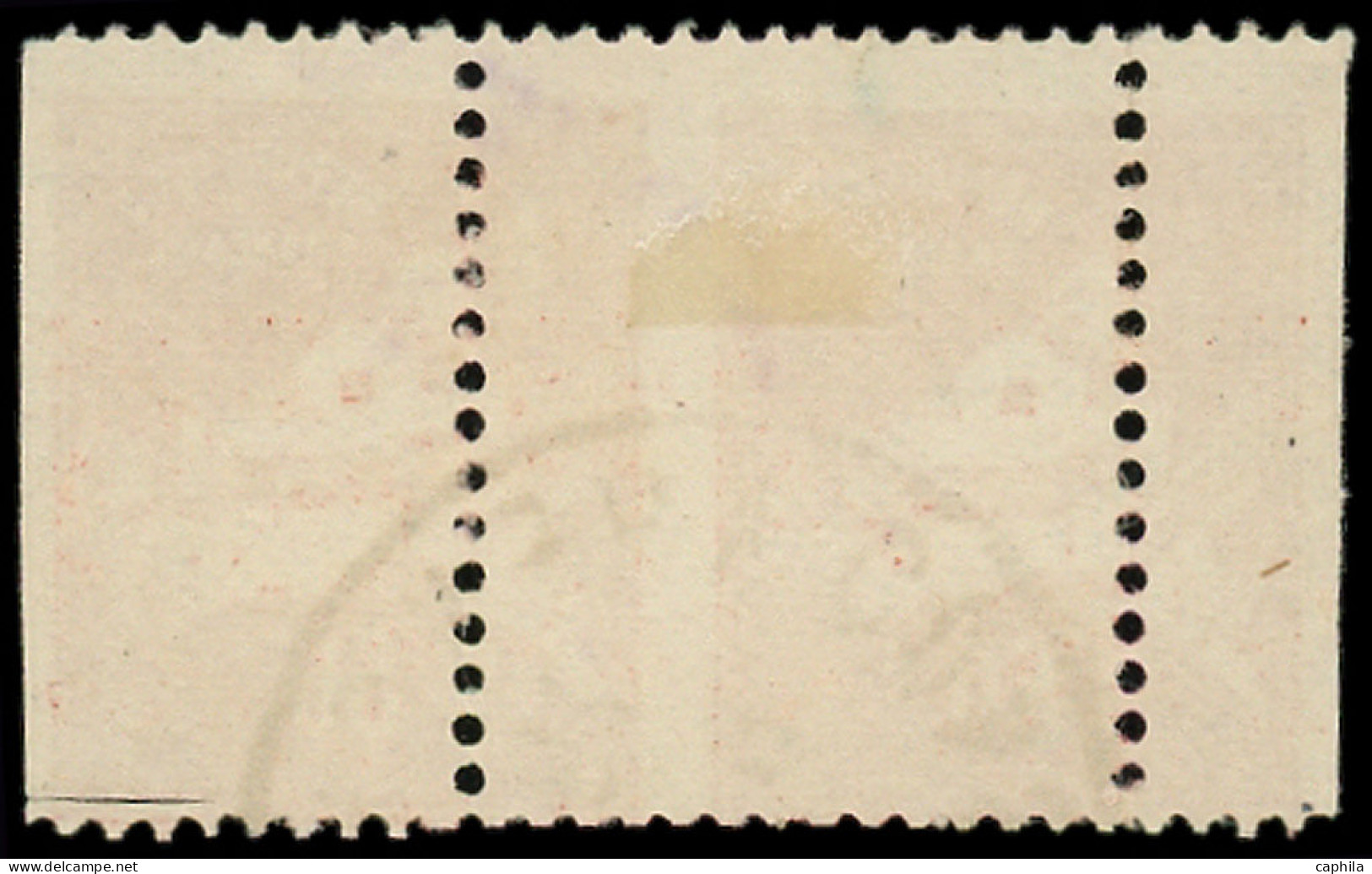 O ALGERIE - Poste - 79Ad, Paire Horizontale, Piquage à Cheval: 50c. Rouge - Other & Unclassified