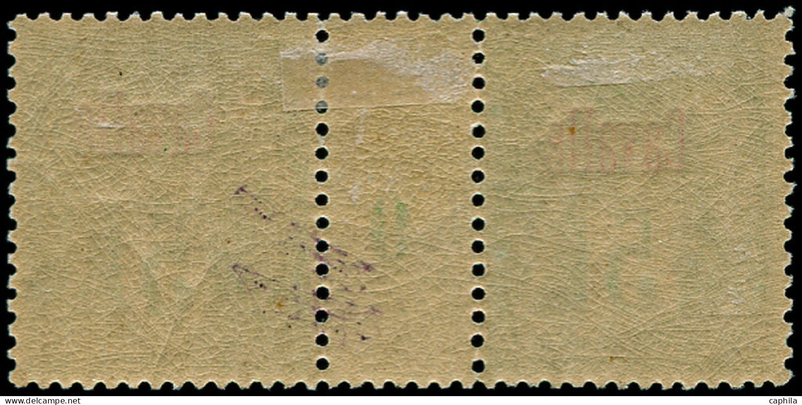 * CAVALLE - Poste - 2, Paire Millésime "9": 5c. Vert Jaune - Other & Unclassified
