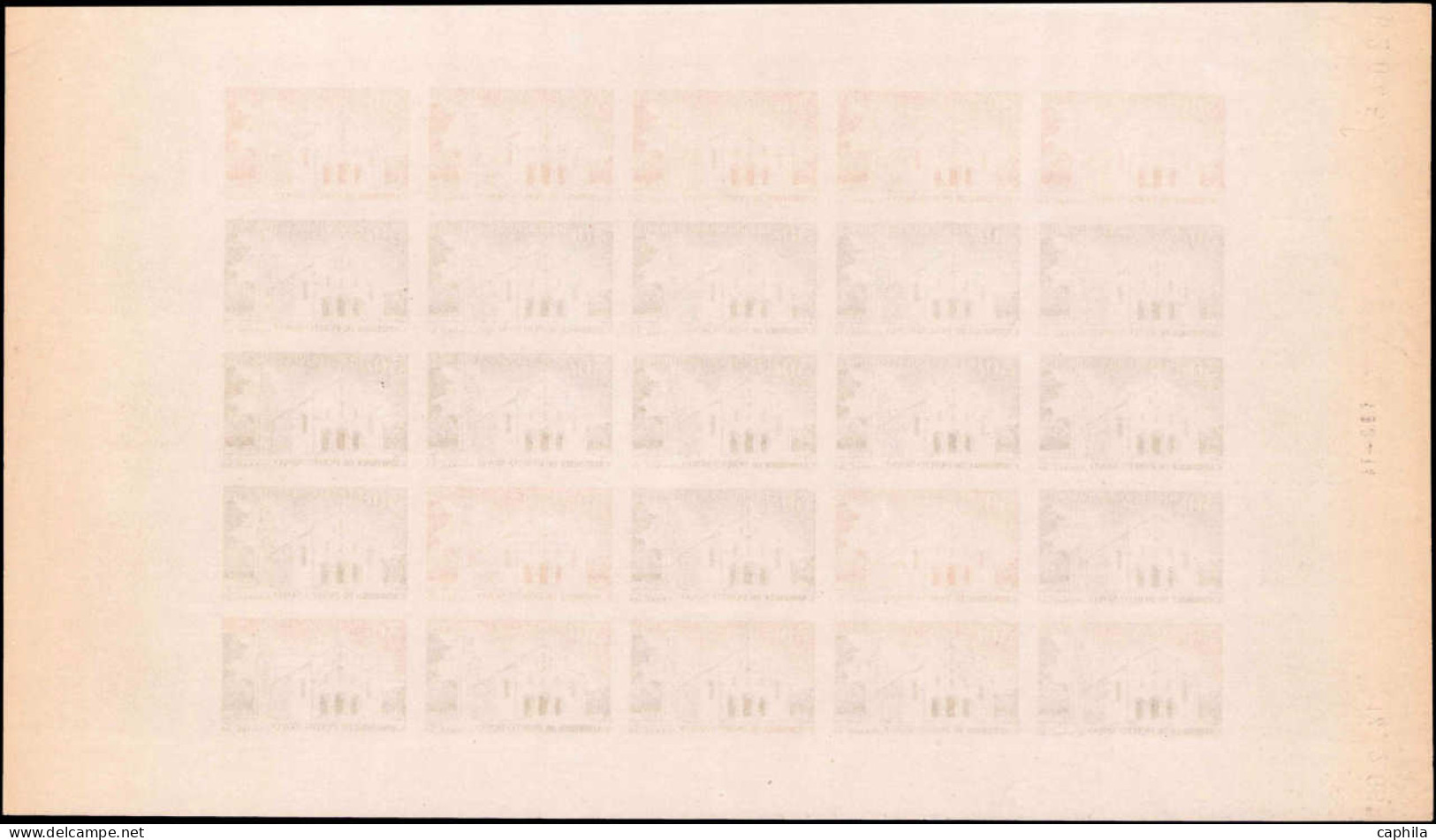 ** DAHOMEY - Poste - 232/34, 3 Feuilles De 25 Essais Dont Polychromes, CD 2/66: Cathédrales - Other & Unclassified