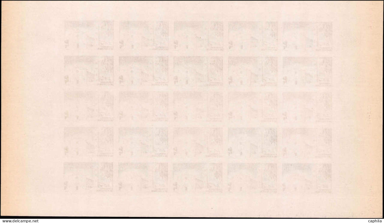 ** DAHOMEY - Poste - 232/34, 3 Feuilles De 25 Essais Dont Polychromes, CD 2/66: Cathédrales - Other & Unclassified