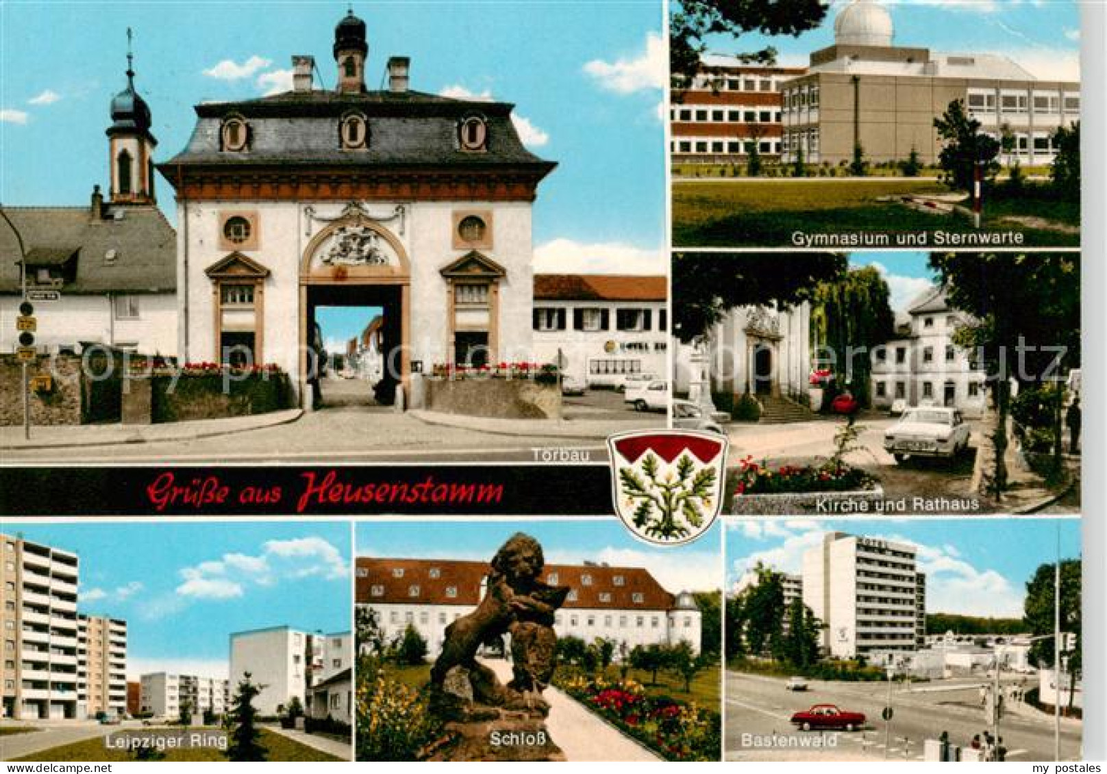 73840960 Heusenstamm Torbau Gymnasium Sternwarte Kirche Rathaus Leipziger Ring W - Heusenstamm