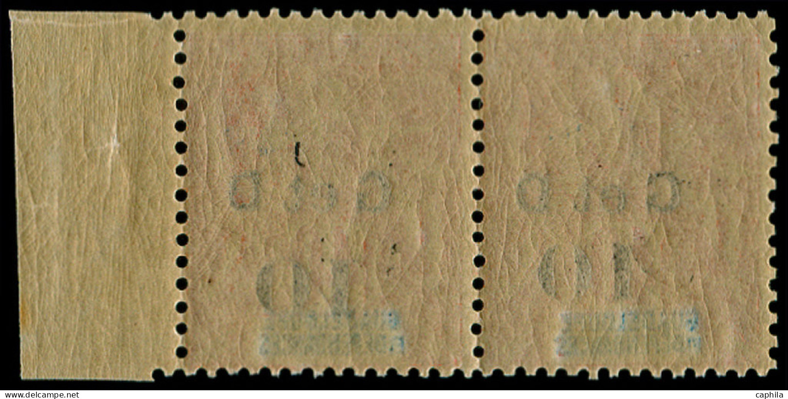 ** GUADELOUPE - Poste - 46, Paire, Cases 19/20, Un Exemplaire "1" Renversé (Maury) - Altri & Non Classificati