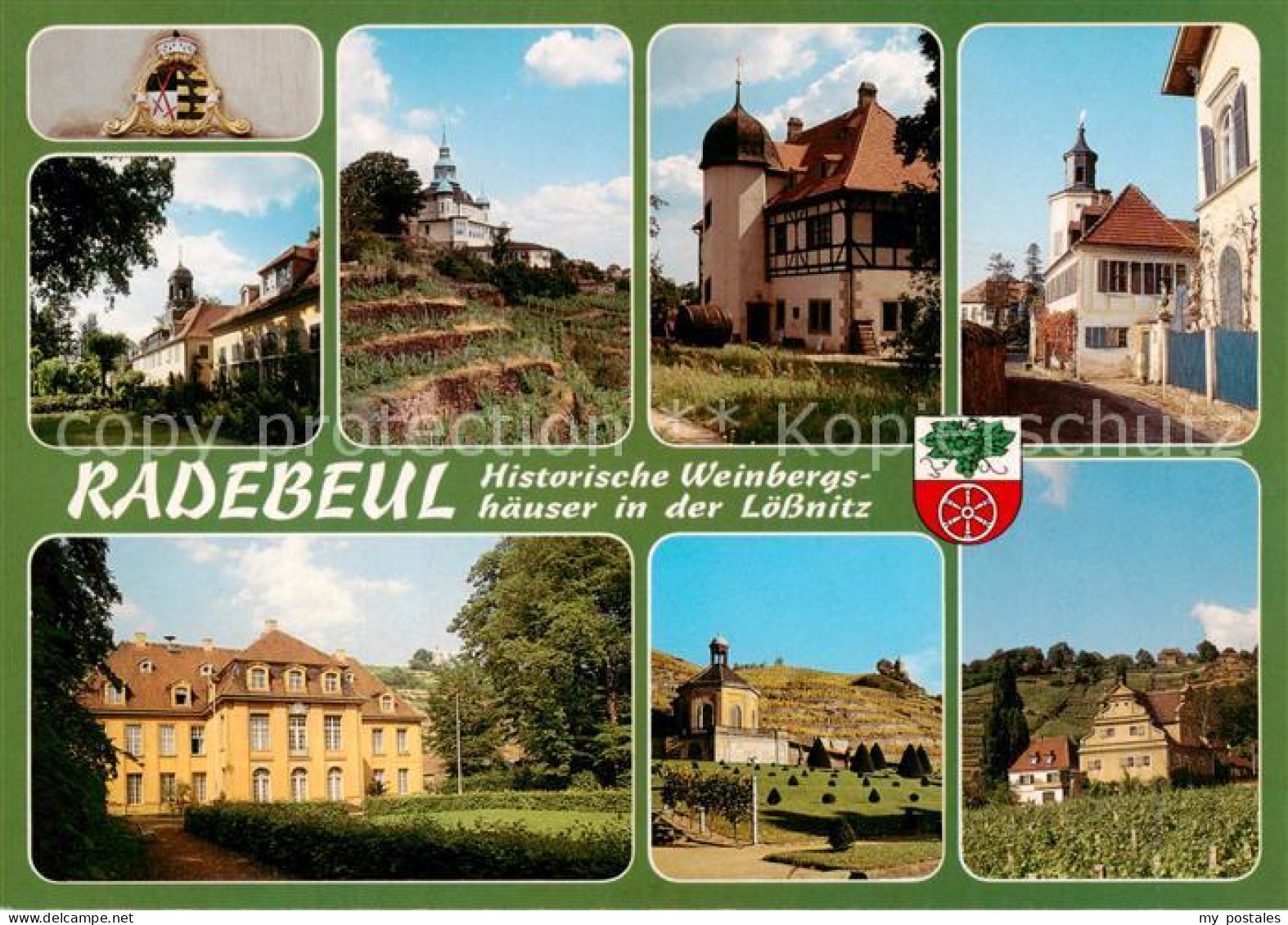 73840848 Radebeul Kursaechsiches Wappen Spitzhaus Museum Turmhaus Schloss Belved - Radebeul