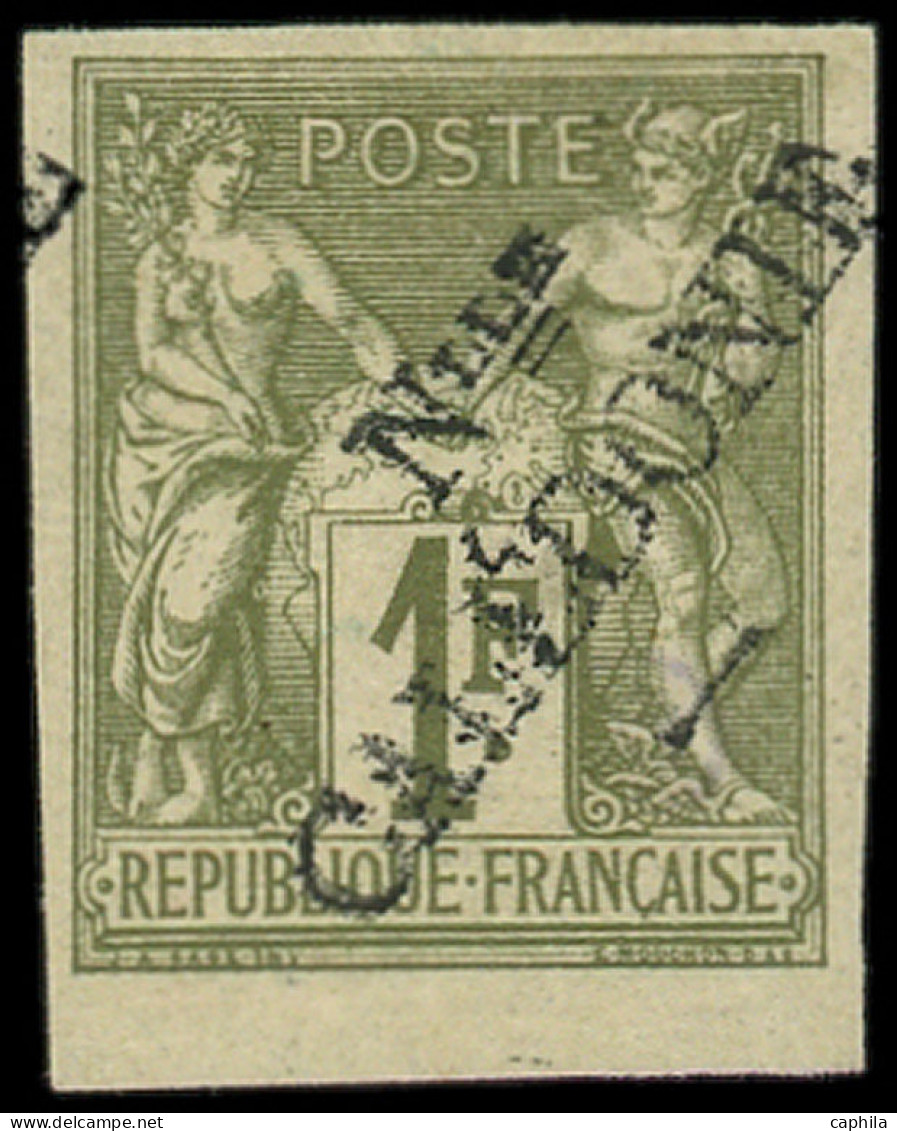 * NOUVELLE-CALEDONIE - Poste - 20, Type I, Signé Brun: 1f. Vert-olive - Ungebraucht