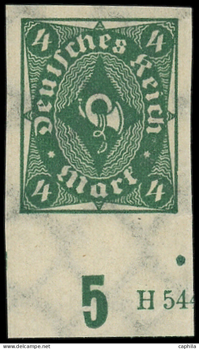 ** ALLEMAGNE EMPIRE - Poste - 207, Non Dentelé, Bdf Avec N°5 Et H 54: 4m. Vert (Michel 226au) - Neufs