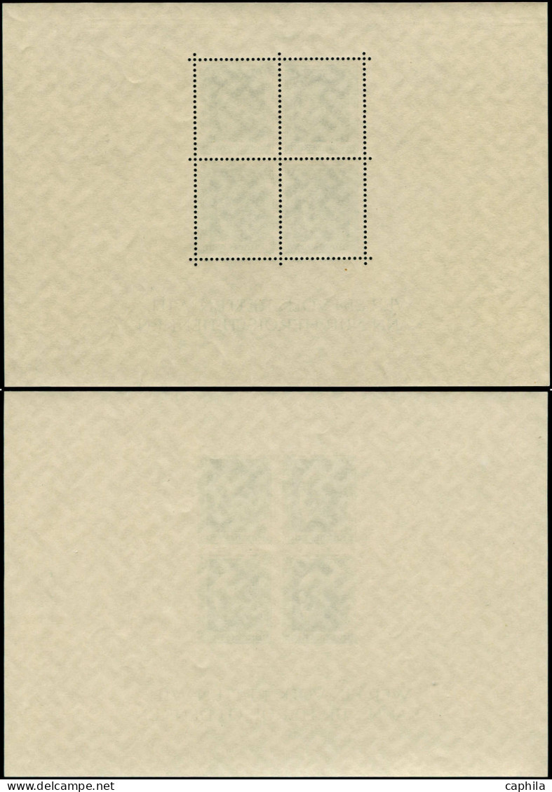 ** ALLEMAGNE EMPIRE - Blocs Feuillets - 8/9, Dentelé Et Non Dentelé: 6p. Vert Hitler - Other & Unclassified