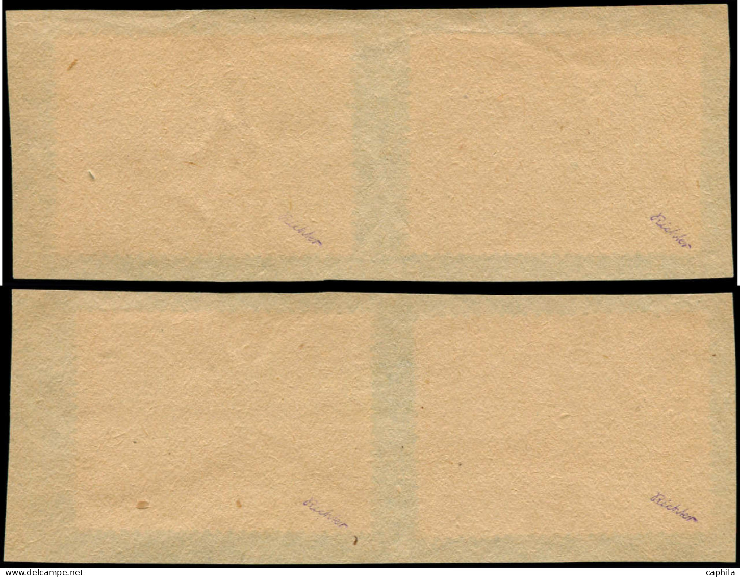 O ALLEMAGNE LOCAUX 1945 FREBERSDORF - Poste - Michel SP 174/77, Sur 2 Fragments, Signés - Autres