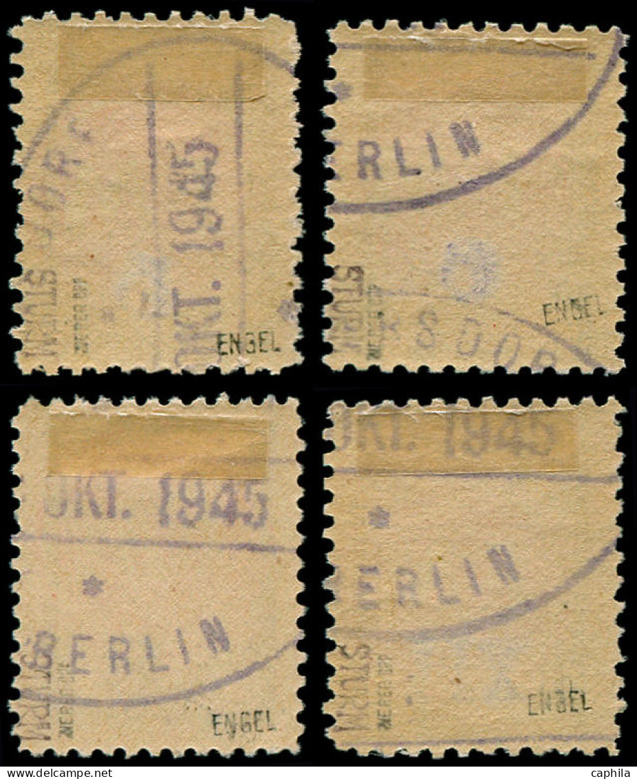 * ALLEMAGNE LOCAUX 1945 FREBERSDORF - Poste - Michel SP 198/201, Complet, Signé Engel - Otros