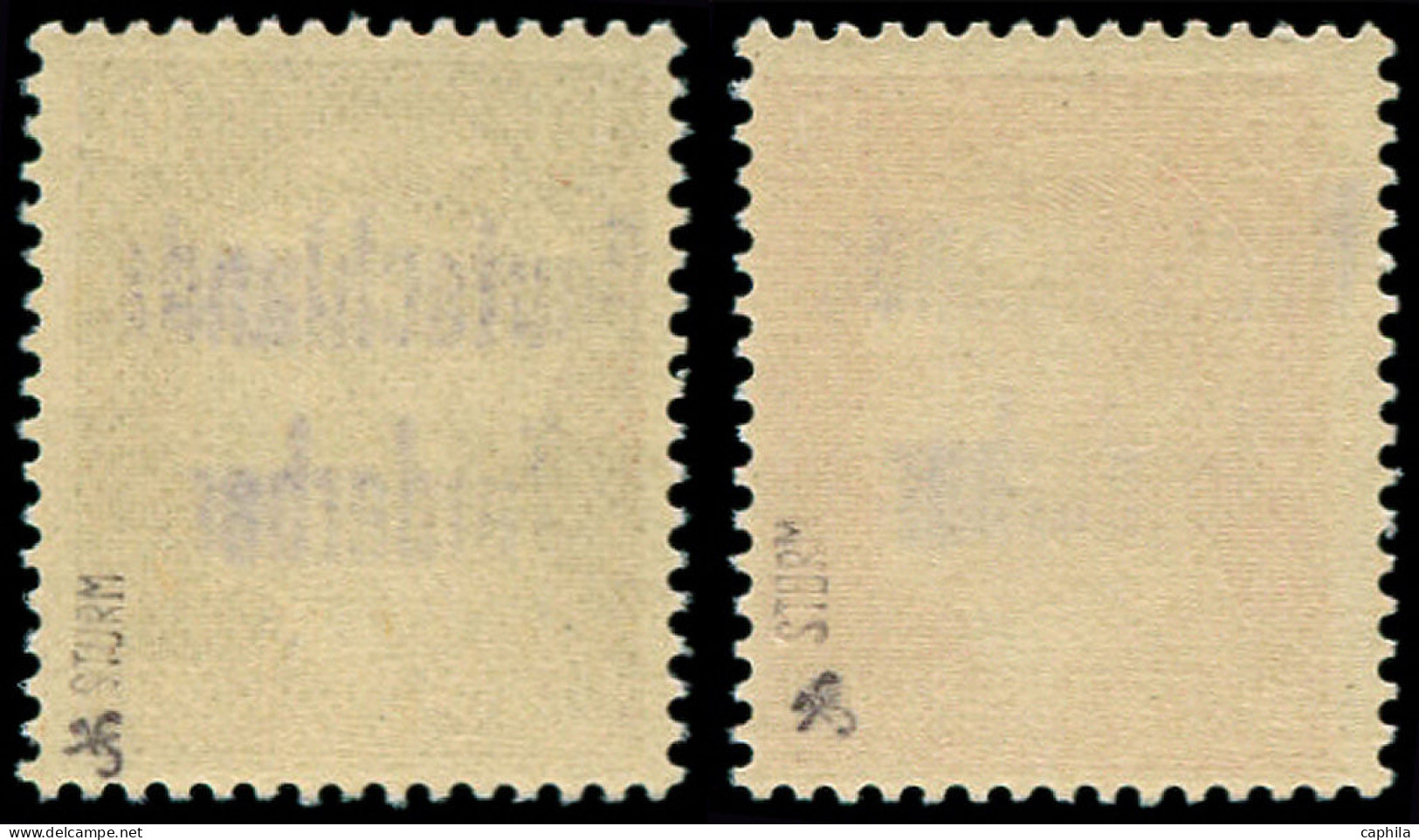 ** ALLEMAGNE LOCAUX 1945 MEISSEN - Poste - Michel 25/26, Certificat Sturm: 10pf. Et 12pf. Gravés - Other