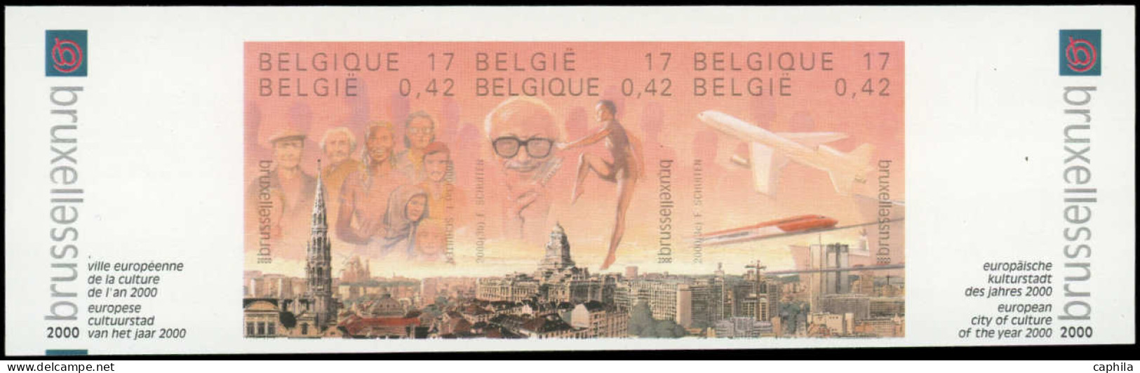 ** BELGIQUE - Poste - 2881/83, Non Dentelés, Triptyque, Bdf: Bruxelles, Europe - Autres & Non Classés