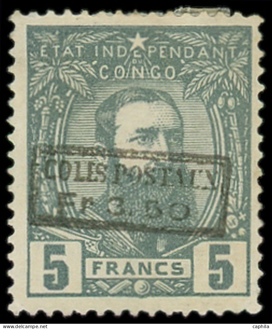 * CONGO BELGE - Colis Postaux - 5, Surcharge Noire, Gomme Non Originale: 3.50f. Sur 5f. Gris (Cob) - Autres