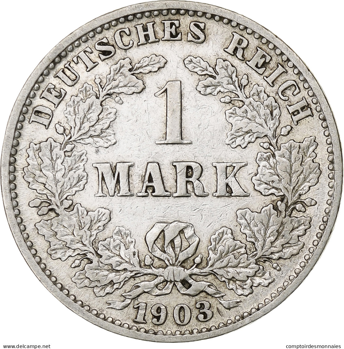 Empire Allemand, Wilhelm II, Mark, 1903, Hambourg, Argent, TTB, KM:14 - 1 Mark