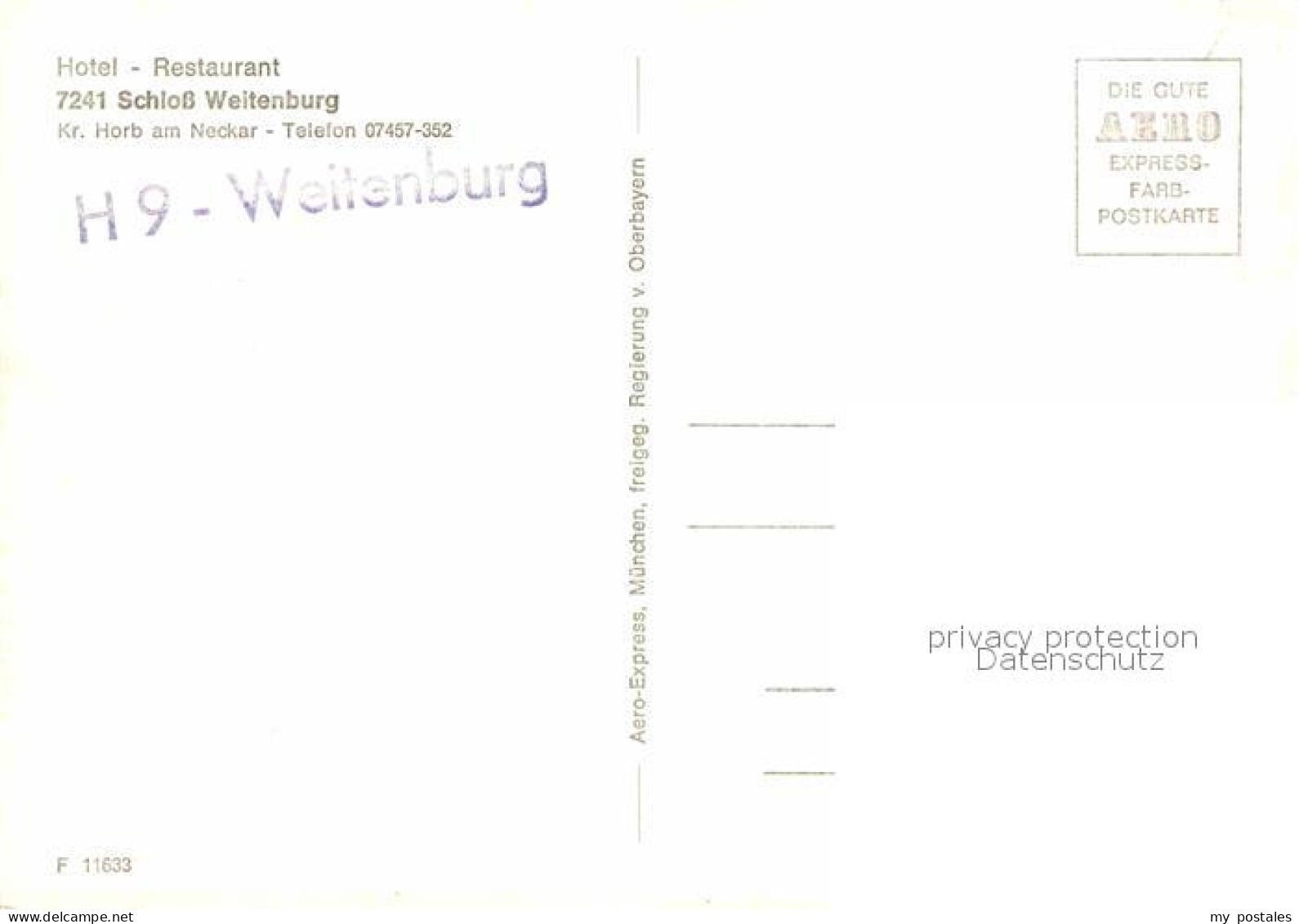 72627664 Horb Neckar Schloss Weitenburg Fliegeraufnahme Horb - Horb