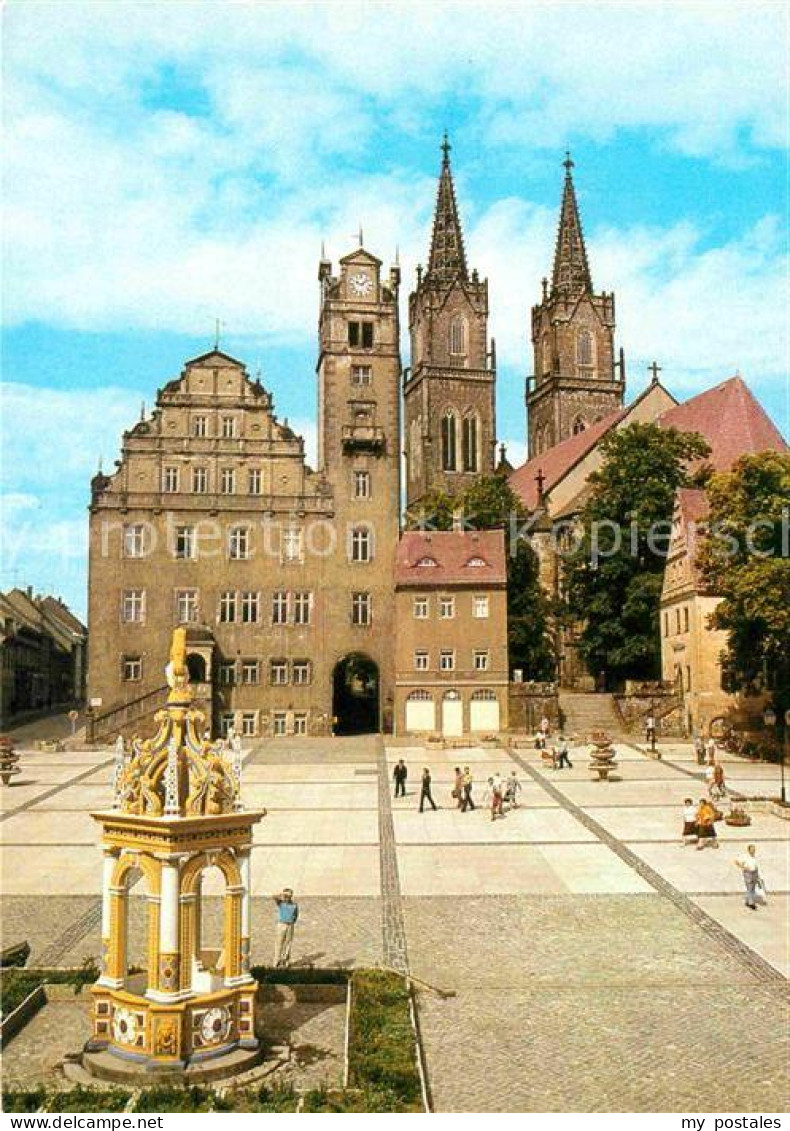 72618694 Oschatz Platz Der DSF Brunnen Kirche Oschatz - Oschatz