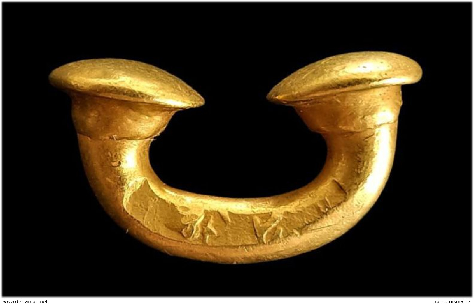 Pre-Colombian Taironal Gold Nose Ring - Archeologie