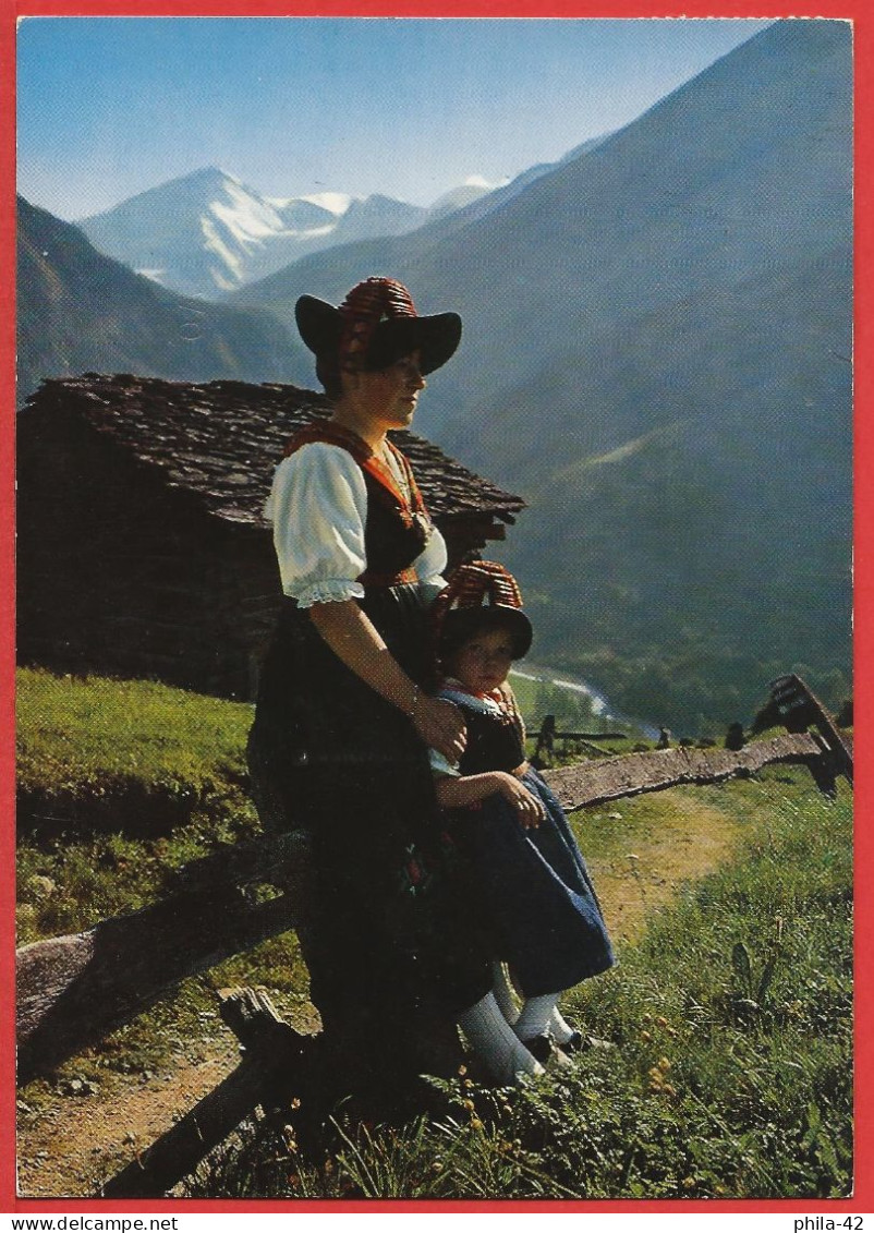 Suisse - La Sage ( Valais ) Costume Folklorique D'Evolène - Carte écrite 1979 TBE - Evolène