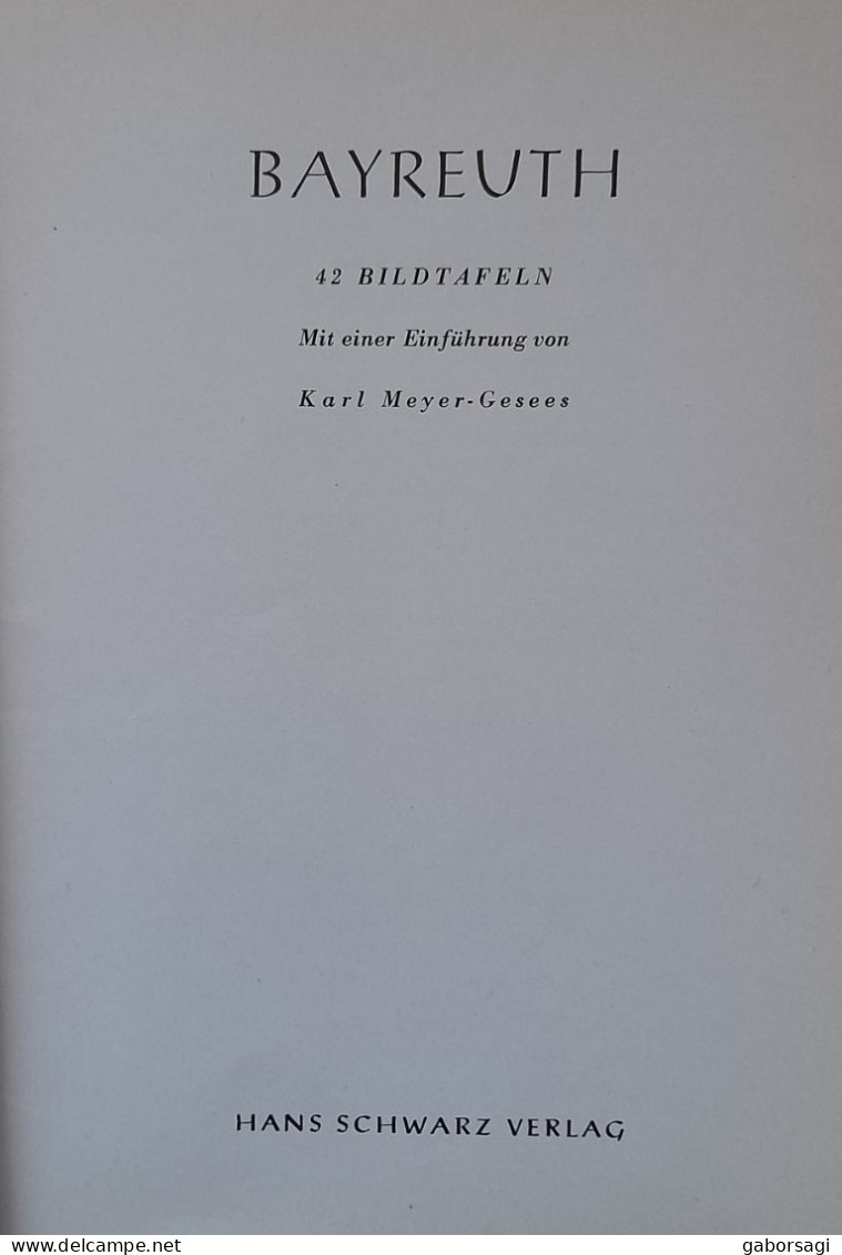 Bayreuth - Schwarz-Bildbücherei - Deutschland Gesamt