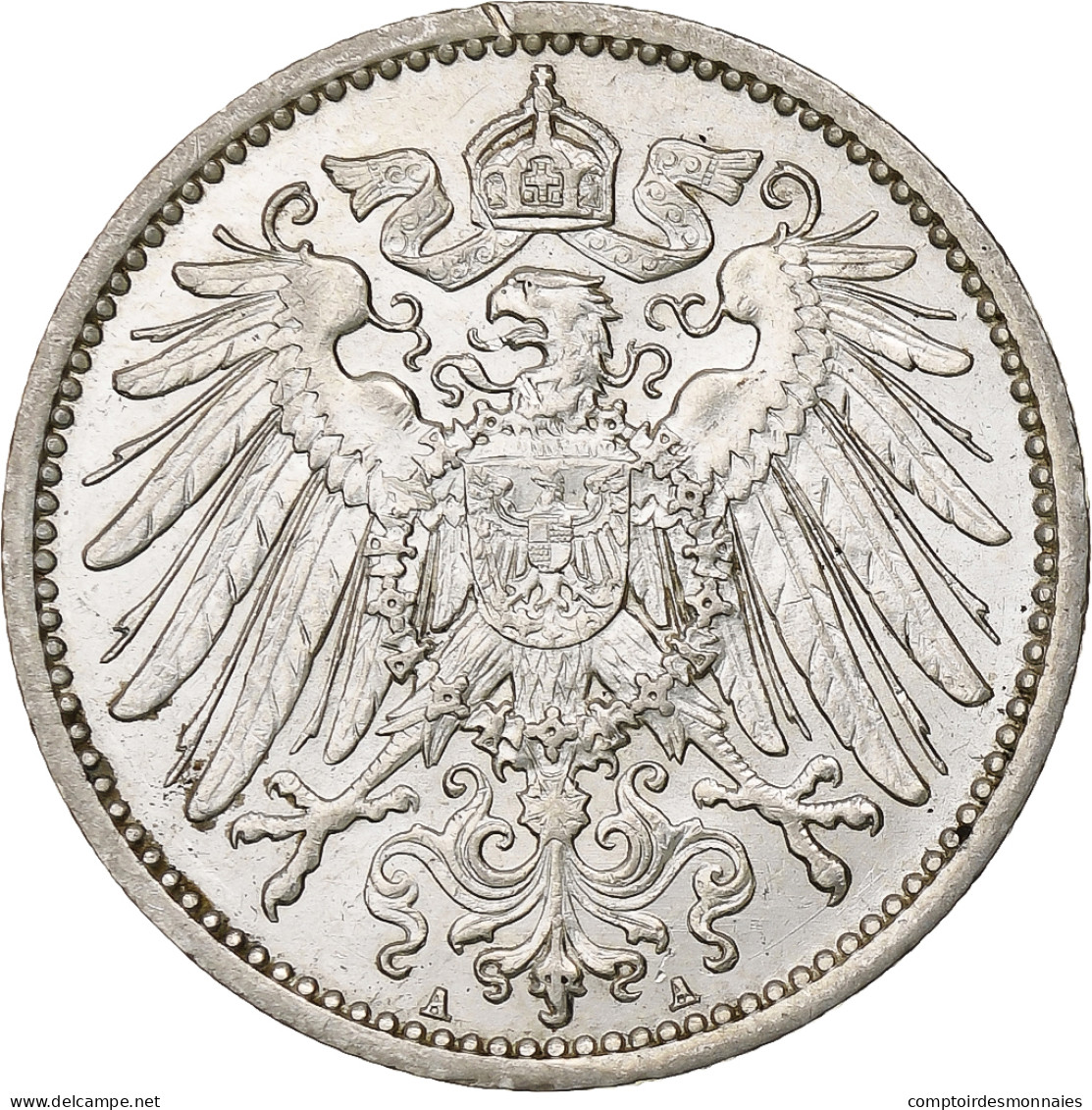 Empire Allemand, Wilhelm II, Mark, 1914, Berlin, Argent, TTB+, KM:14 - 1 Mark