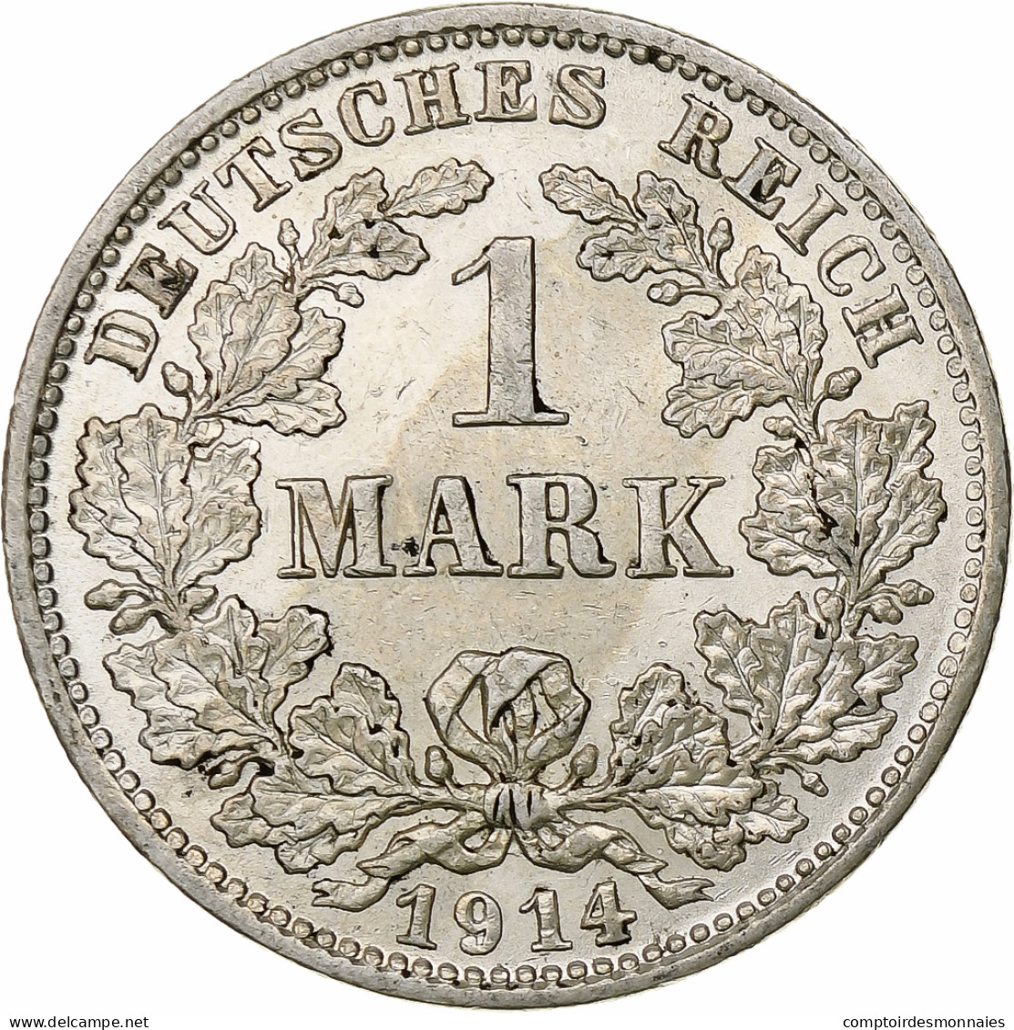 Empire Allemand, Wilhelm II, Mark, 1914, Munich, Argent, TTB+, KM:14 - 1 Mark