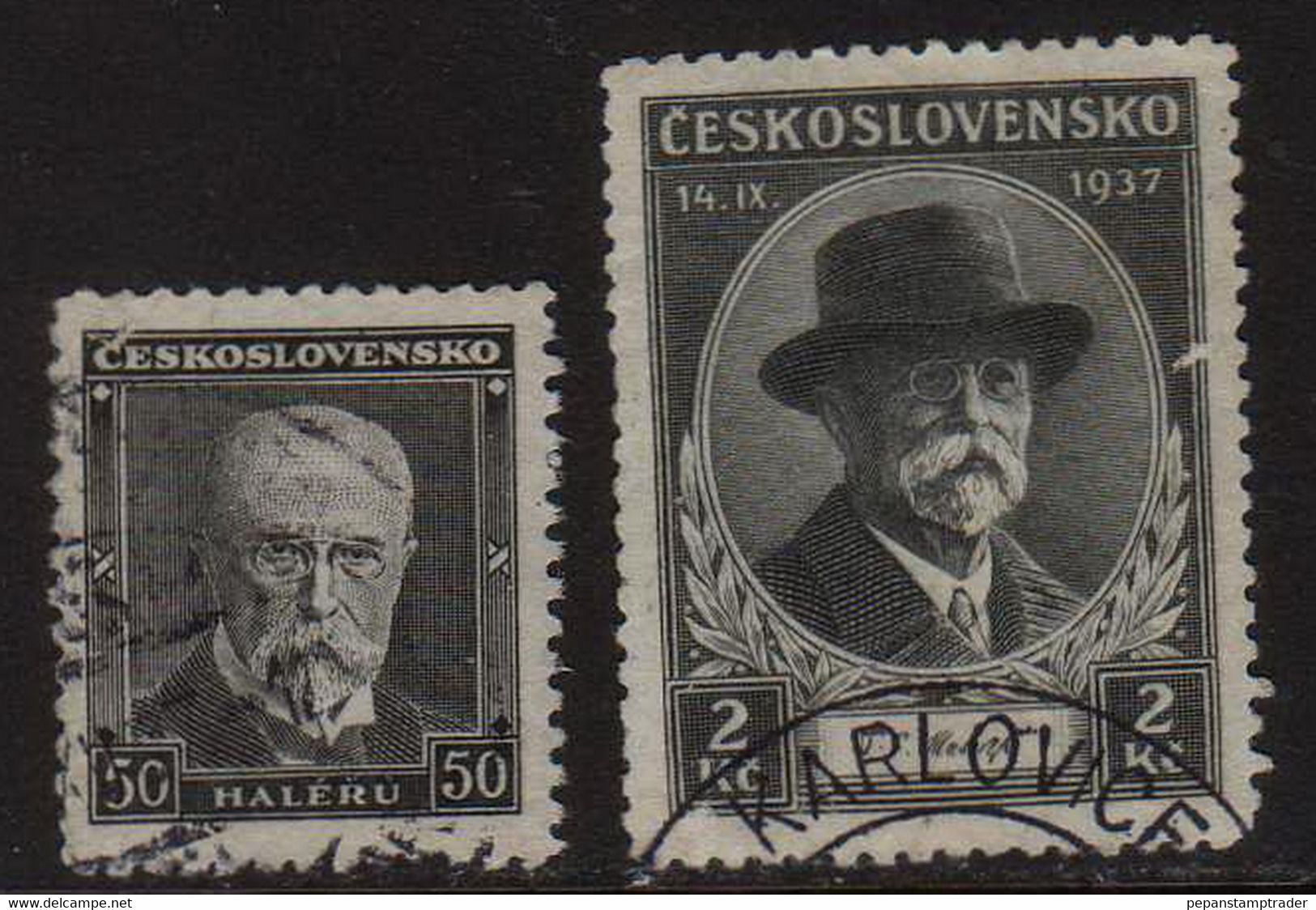 Czechoslovakia - #234-35(2) - Used - Used Stamps