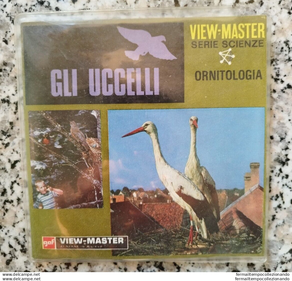 Bp17 View Master Gli Uccelli 21 Immagini Stereoscopiche Vintage - Stereoscoopen