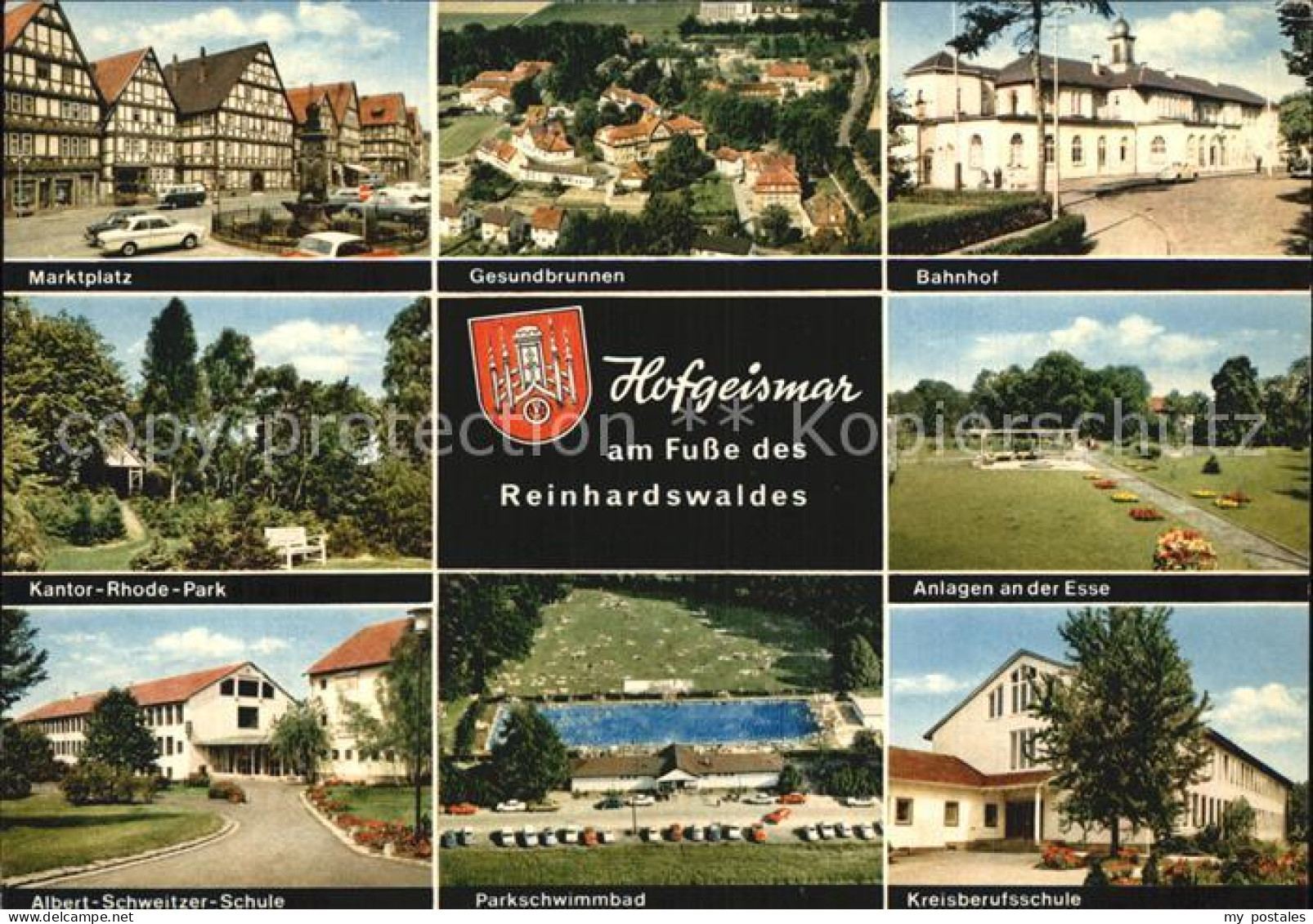 72582320 Hofgeismar Marktplatz Gesundbrunnen Bahnhof Kantor Rhode Park Anlagen A - Hofgeismar