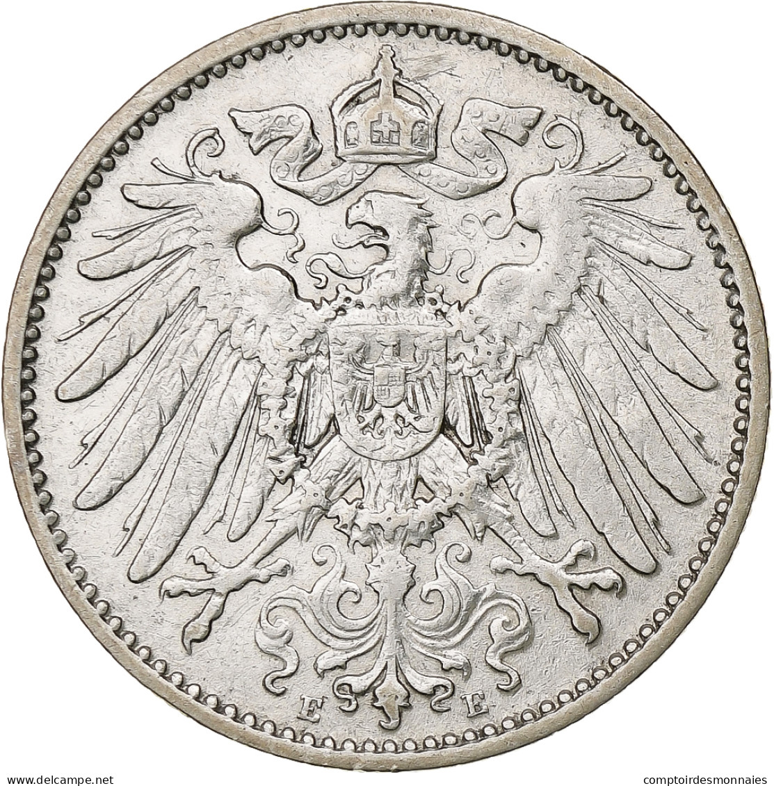 Empire Allemand, Wilhelm II, Mark, 1905, Muldenhütten, Argent, TTB, KM:14 - 1 Mark