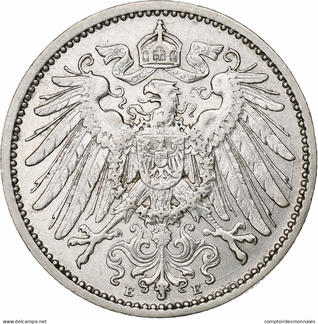 Empire Allemand, Wilhelm II, Mark, 1905, Muldenhütten, Argent, SUP, KM:14 - 1 Mark