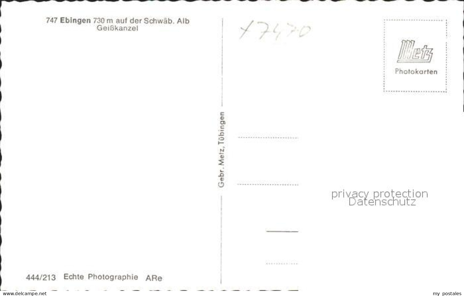 41763705 Ebingen Geisskanzel Wanderweg Schwaebische Alb Ebingen - Albstadt