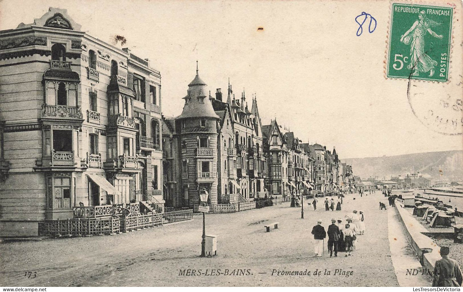 FRANCE - Mers Les Bains - Vue Générale - Promenade De La Plage - Animé - Carte Postale Ancienne - Mers Les Bains