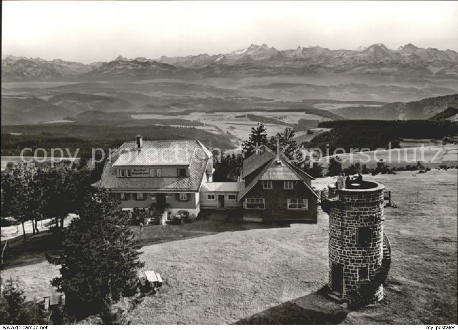 41760868 Brend Schwarzwald Berggasthof Zum Brendturm An Der Brend Mit Alpen Bren - Furtwangen