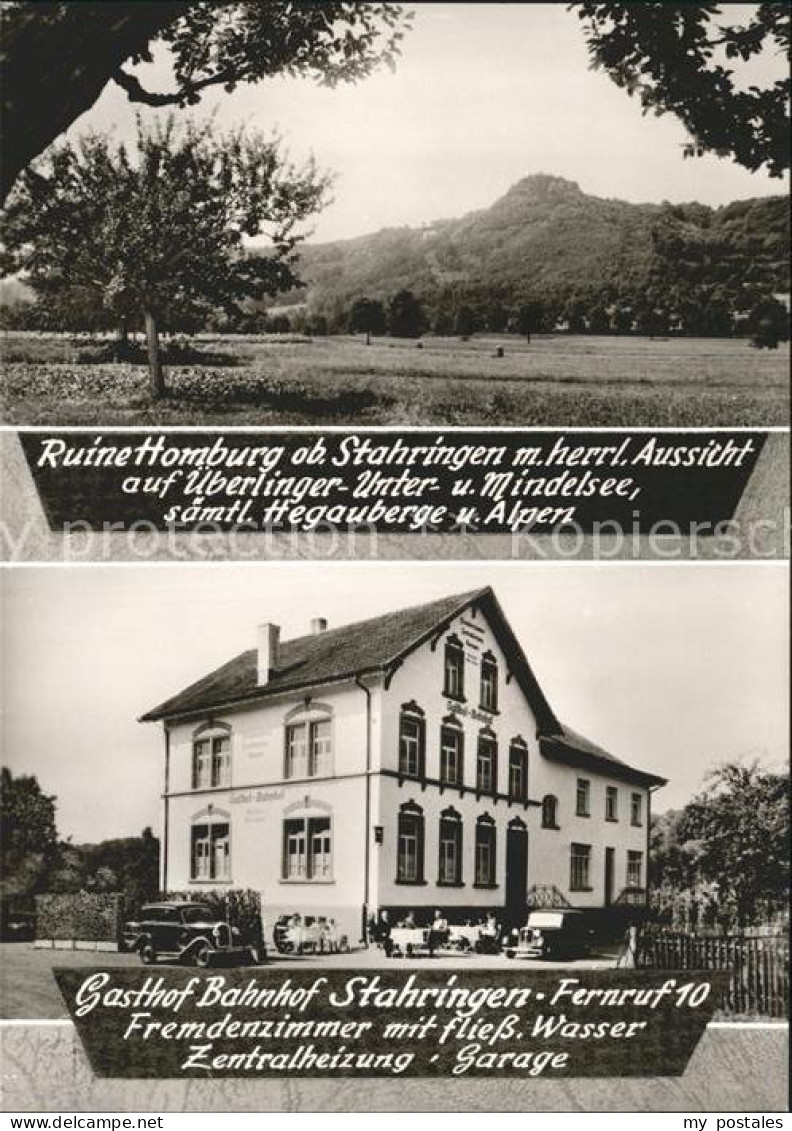 41759916 Stahringen Ruine Homburg Gasthaus Bahnhof Autos Stahringen - Radolfzell