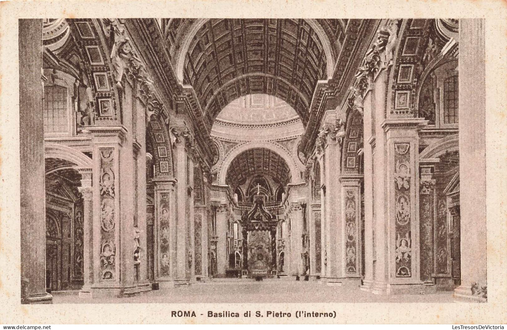 ITALIE - Roma - Basilica Di San Pietro - L'interno - Carte Postale Ancienne - Autres & Non Classés