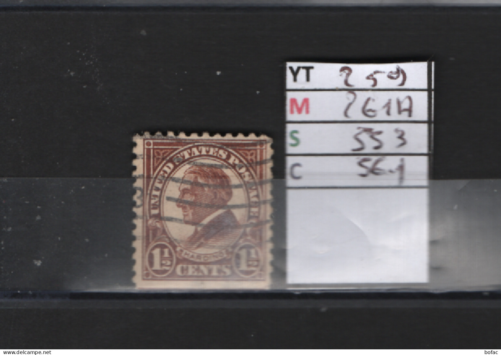 PRIX FIXE Obl  259 YT 261A MIC US553 SCOT US623 GIB W. G. Harding 1925 1931   Etats Unis 58/08 - Used Stamps