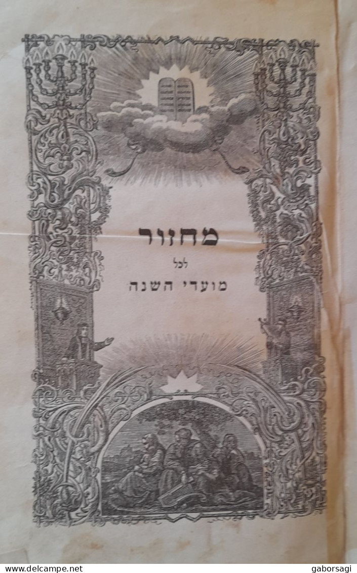 Hebrew Prayer Book - Passover -Pesah 1844 - Livres Anciens