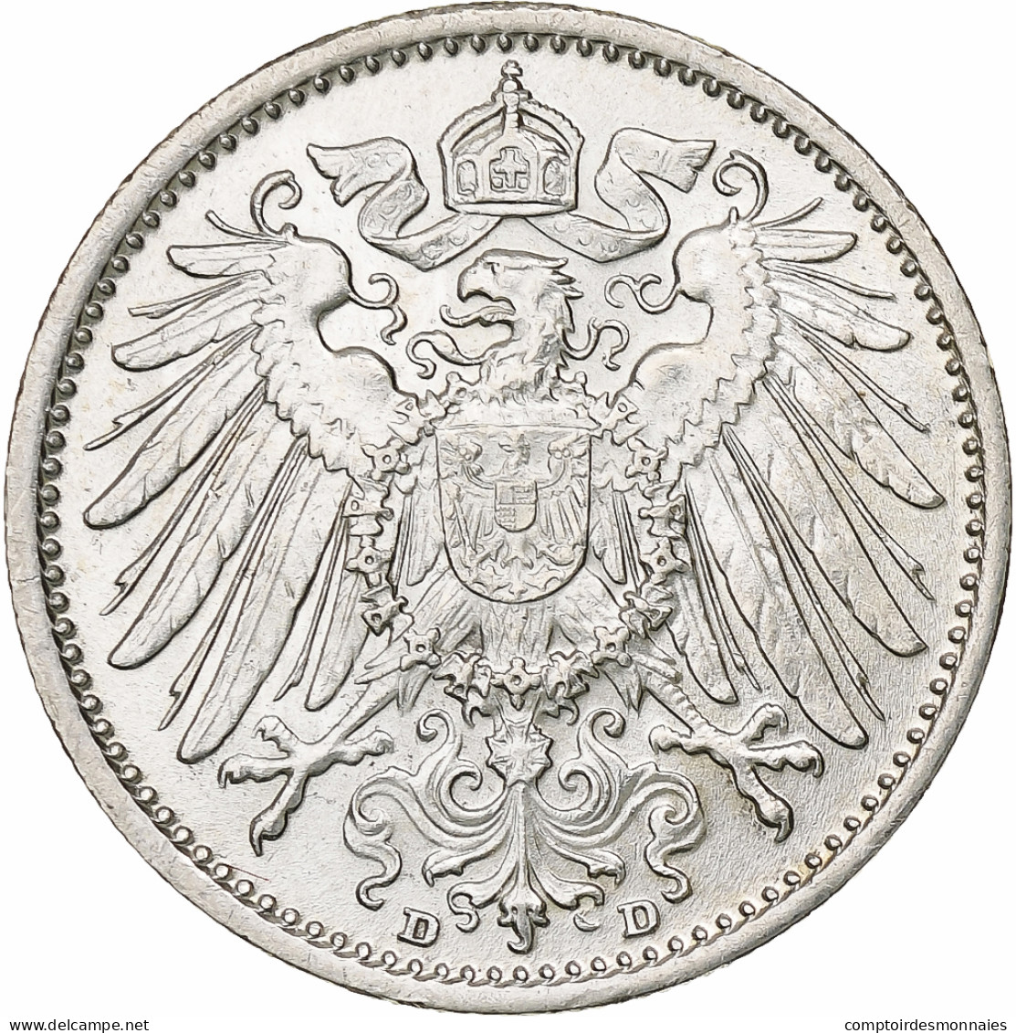 Monnaie, GERMANY - EMPIRE, Wilhelm II, Mark, 1915, Munich, SUP, Argent, KM:14 - 1 Mark